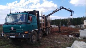 Лесовоз Татра переоборудованный в ямобур