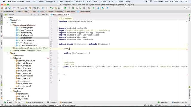 72. Create a Tab Layout with text only Scrollable Mode смотреть онлайн