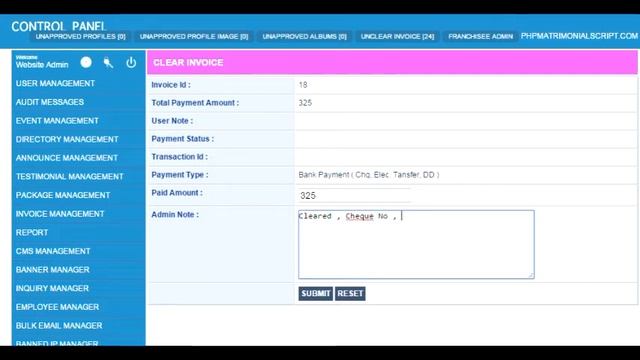PHP Matrimonial Script - Manging Website From Control Panel - Fast Track Video смотреть онлайн