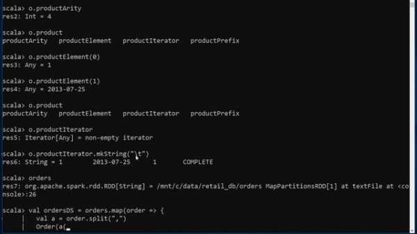 Spark Dataframes and Datasets - Getting Started - Creating Datasets from RDD