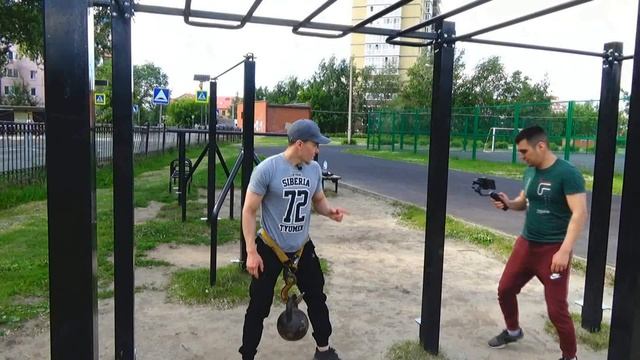 Подтягивание с гирями (16,24,32) Челлендж смотреть онлайн