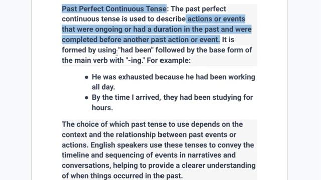 past last part past perfect continuous tense | virtual tuition. смотреть онлайн
