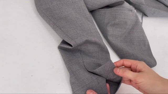 Укоротить рукав пиджака со шлице смотреть онлайн