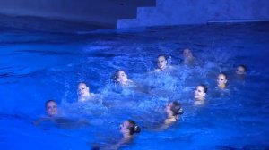 Показательное выступление сборной России по синхронному плаванию на Шоу Олимпийских чемпионов 2018