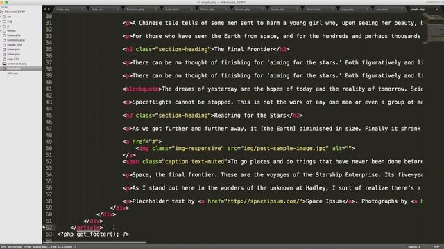 Advanced Bootstrap to WordPress - Part 9 - Building Single Post Page смотреть онлайн