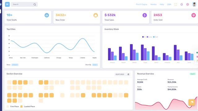 Logistics Warehouse LTR Dashboard Bootstrap 5 Admin Template – Deposito смотреть онлайн