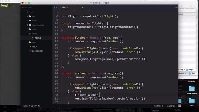 16- RESTful Routes in Node смотреть онлайн