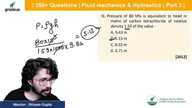 AE & JE Special | 250+ Questions | Fluid mechanics & Hydraulics | Part 3 | Gradeup | Shivam Sir смотреть онлайн