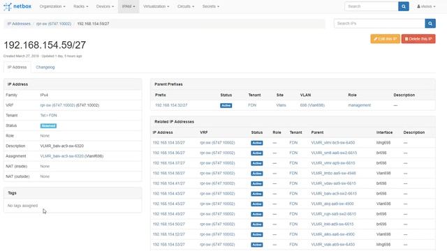 NetBox ip address смотреть онлайн