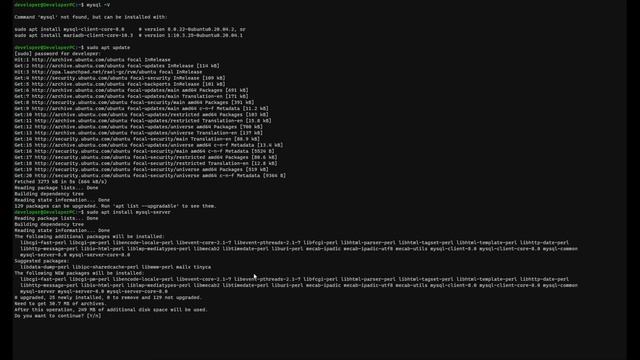 Установка MySQL в WSL смотреть онлайн