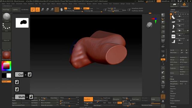 Урок 3.2 - Делаем обувь! - Принципы моделирования в Збраш =) смотреть онлайн