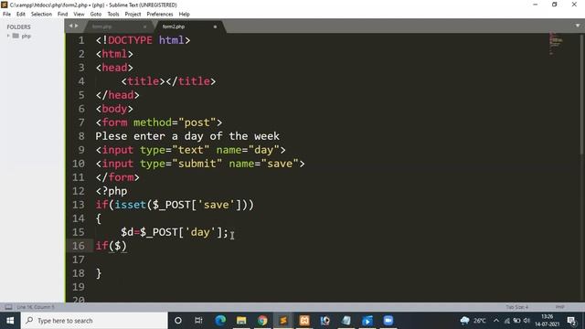 Day-5 PHP Online Live Training (Simple Form with PHP Response and If-Else)Part-1 смотреть онлайн