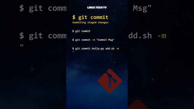 5. ?? Powerful Git commands: git commit @LinuxTechTV pro Git смотреть онлайн