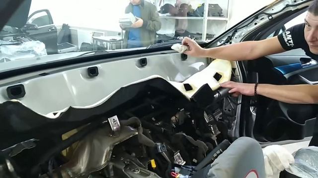 Шумоизоляция приборной панели Chevrolet Orlando. Anti-shum.ru смотреть онлайн