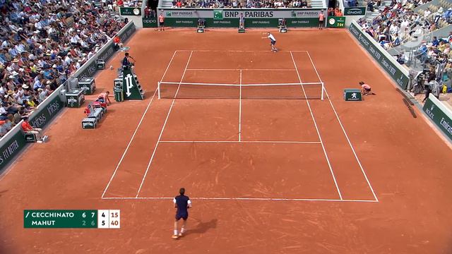 Nicolas Mahut vs Marco Cecchinato - Round 1 Highlights | Roland-Garros 2019 смотреть онлайн