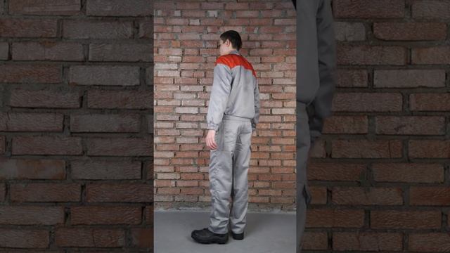 КОС591-321 Костюм мужской "Рейнир" св-серый с красным смотреть онлайн