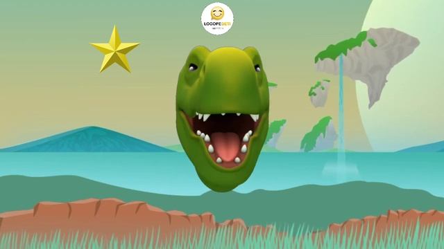 Артикуляционная гимнастика ДИНОЗАВР. Помощник логопеда. Логопедети. смотреть онлайн