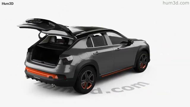 Lynk & Co 02 with HQ interior 2018 3D model by Hum3D.com смотреть онлайн