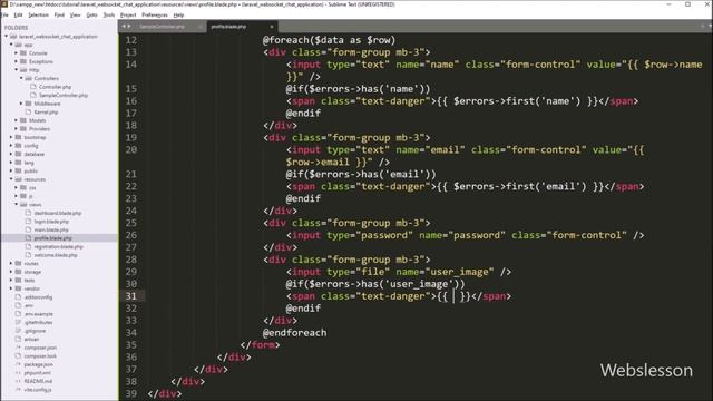 Chat Application in Laravel using Ratchet Websockets - Create Profile Page - 3 смотреть онлайн