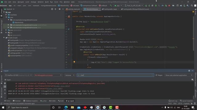 MongoDB Realm Course - Integrating Email SignIn/SignUp in Android Studio App смотреть онлайн