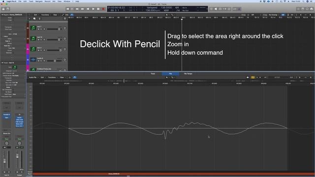 Logic Pro X Declick with Pencil Tool - SuperFast смотреть онлайн
