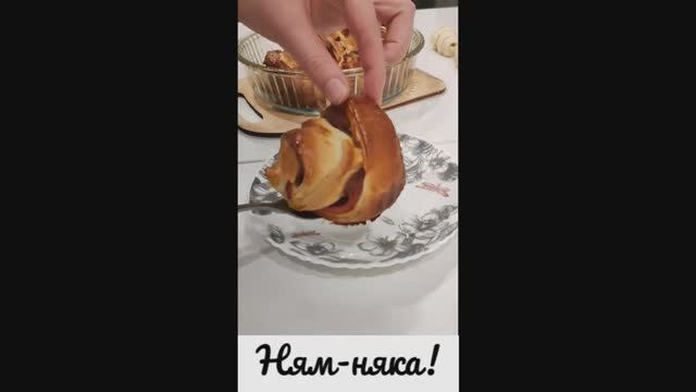 Круассаны с колбасой и сыром за 5 мин.