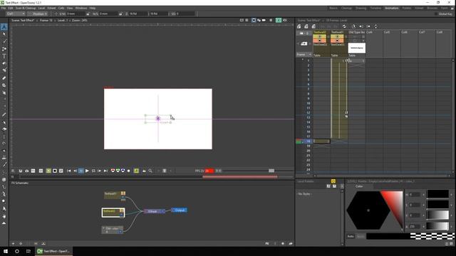 Editable text with the new Text FX - OpenToonz Tutorial смотреть онлайн