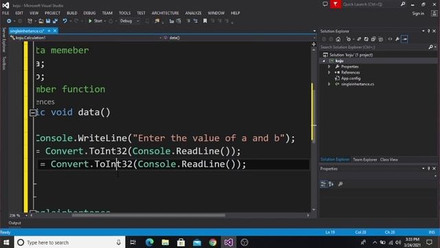 Single Inheritance in C# смотреть онлайн