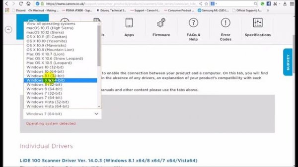 Canoscan lide100 | Driver