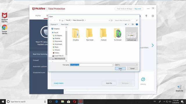 How to Add File to the McAfee Exceptions смотреть онлайн