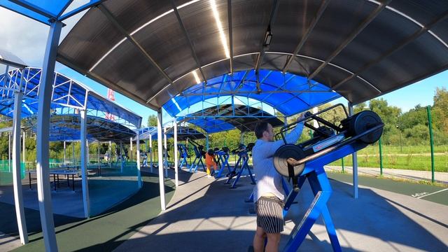 ?️♀️Площадка с уличными тренажерами?️