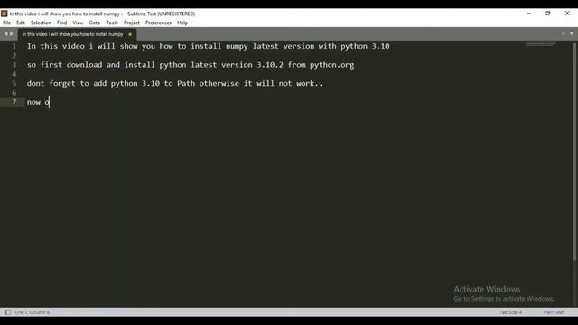 How to install Numpy in Python 3.10 смотреть онлайн