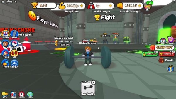 Noob To Pro But I Start With Secret Pets - Arm Wrestling Simulator Roblox