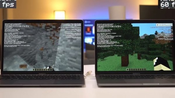 MacBook Air M1 + MacBook Pro M1 // Can They Run Minecraft?! (Gaming Test)