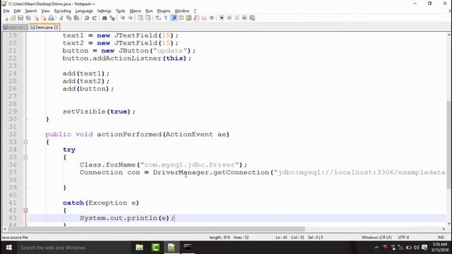 61. Database connectivity - Update Query (in Hindi) 2018 смотреть онлайн
