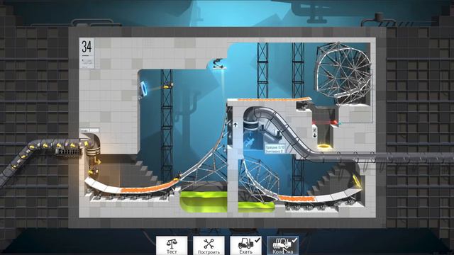 Прохождение Bridge Constructor Portal за 40 минут (60 уровней) смотреть онлайн
