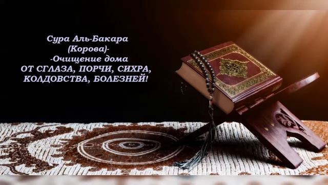 ОЧИЩЕНИЕ ДОМА ОТ СГЛАЗА ПОРЧИ СИХРА l Сура Аль-Бакара(КОРОВА) l Al_Baqara l Бакара Сураси смотреть онлайн