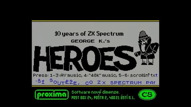 Heroes 92 - Proxima Software / George K [#zx spectrum AY Music Demo] смотреть онлайн