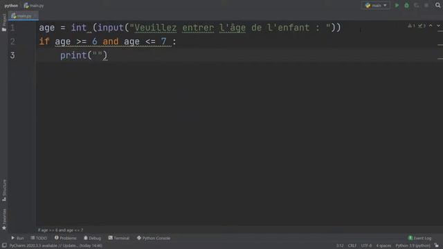 Exercice corrigé #15 : Structure conditionnelle à choix multiple : if ... elif ... else ... | Pytho смотреть онлайн