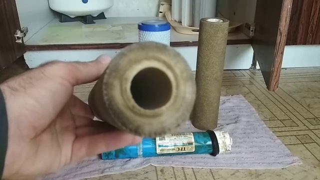 Грязь из водопровода! Картриджи и мембрана в плачевном состоянии смотреть онлайн