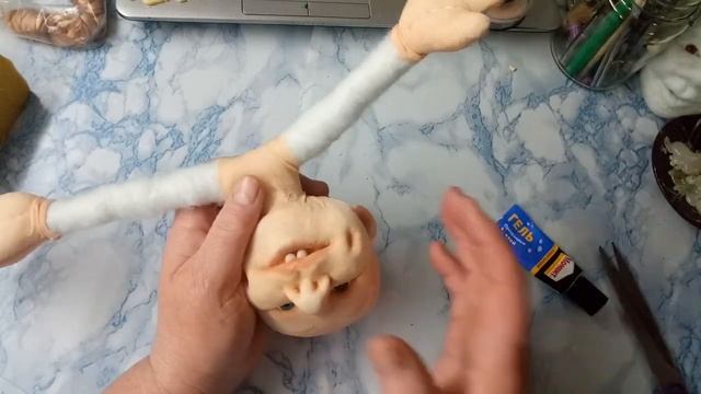 МК Часики с поваренком. Крепим голову. смотреть онлайн