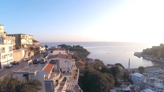 Ulcinj and Velika Plaža (Montenegro) - Aerial Video Footage смотреть онлайн