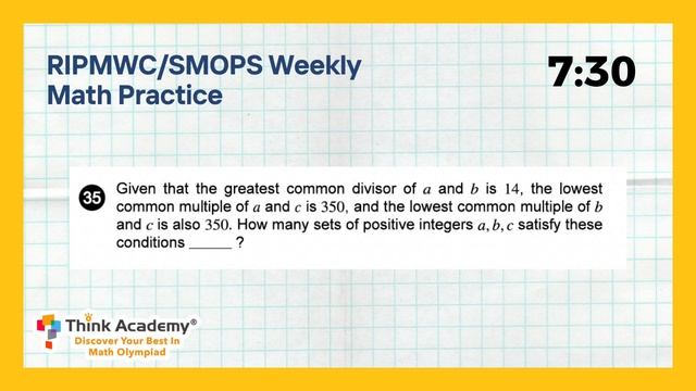 RIPMWC and SMOPS Timed Practice - Week 7 Day 35 смотреть онлайн