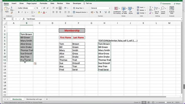 Excel the great TEXTJOIN function. A full discussion and explanation. IMPORTANTLY handling dates ! смотреть онлайн