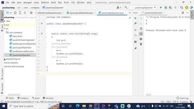 TUTORIAL-5 | PART-3 | FULL EXPLAIN UNARY OPERATOR | UNARY OPERATOR | JAVA OPERATOR | смотреть онлайн