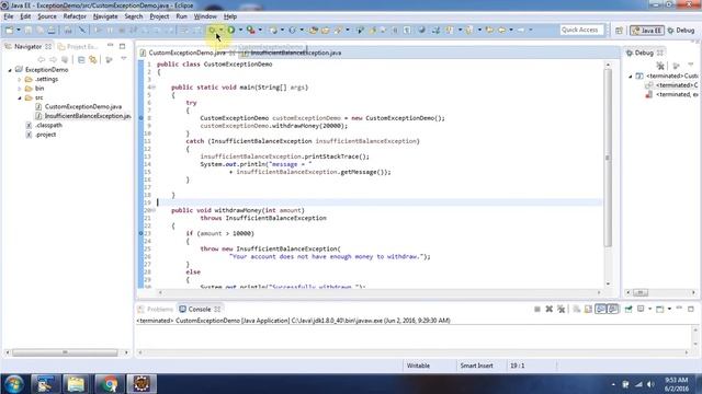 What is Custom Exception or User-defined Exception?-Version2 | Java Exception handling смотреть онлайн