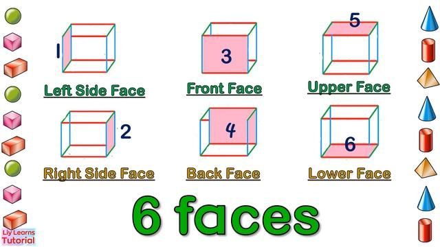 3D Shapes || Properties of 3D Shapes || 3 Dimensional Shapes || Liy Learns Tutorial смотреть онлайн