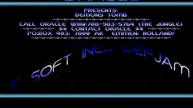 Oracle - Demons Tomb - Amiga Cracktro смотреть онлайн