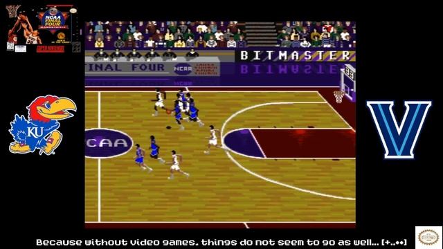 NCAA Final Four Basketball - Kansas vs Villanova - Full Game SNES смотреть онлайн