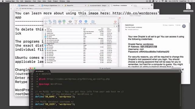 Hosting WordPress on Digital Ocean, Part 4: Uploading Files via SFTP смотреть онлайн